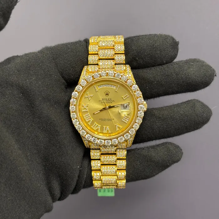 Happy Jewelers Rolex DayDate 41mm Champagne Dial Watch Ref 218238 Watches Happy Jewelers Rolex DayDate 41mm Champagne Dial Watch Ref 218238 Watches
