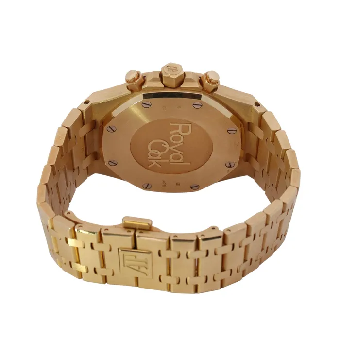 Happy Jewelers Watches Audemars Piguet Royal Oak Chronograph Yellow Gold 41mm Blue Chronograph Dial Watch Reference 26320BAOO1220BA02