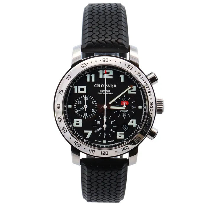 Happy Jewelers Watches Chopard Mille 40mm Black Dial Watch Ref 8920
