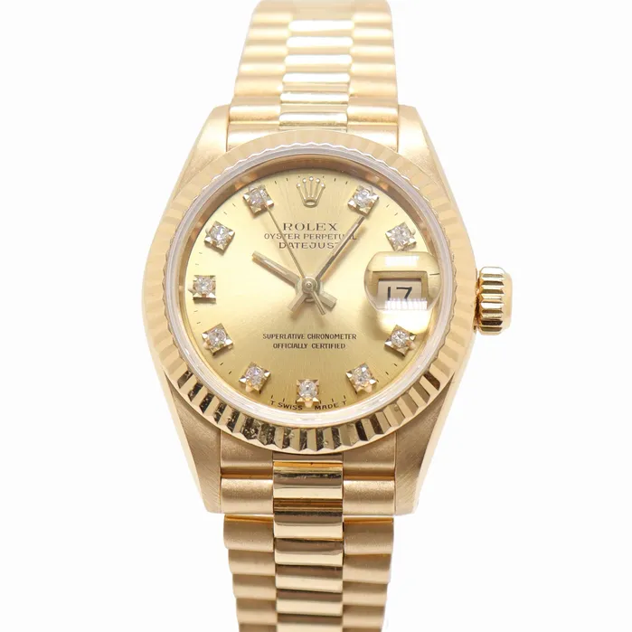 Happy Jewelers Watches Rolex Datejust 26 Yellow Gold Champagne Diamond Dial Watch Reference 69178 Happy Jewelers Watches Rolex Datejust 26 Yellow Gold Champagne Diamond Dial Watch Reference 69178