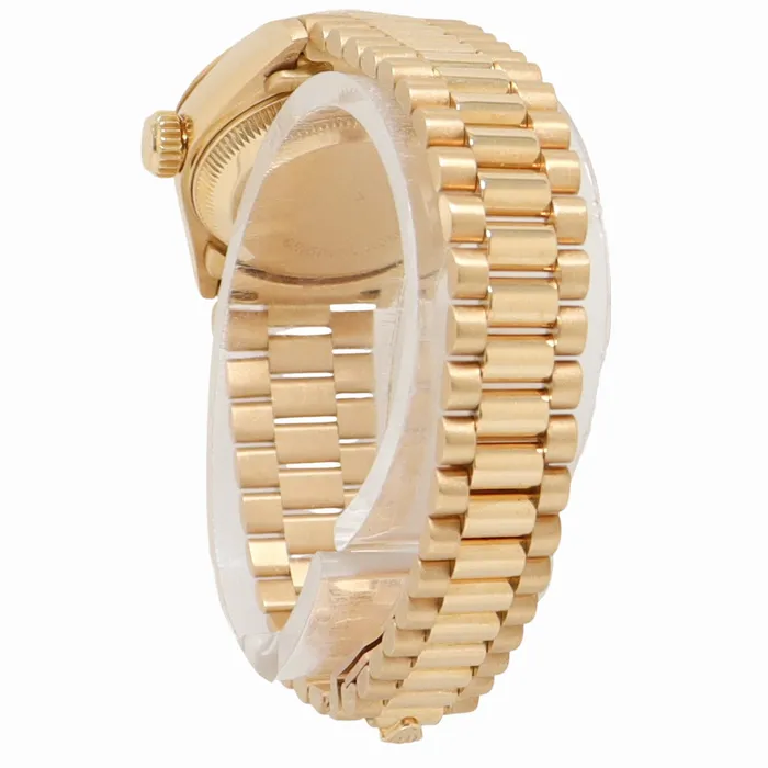 Happy Jewelers Watches Rolex Datejust 26 Yellow Gold Champagne Diamond Dial Watch Reference 69178