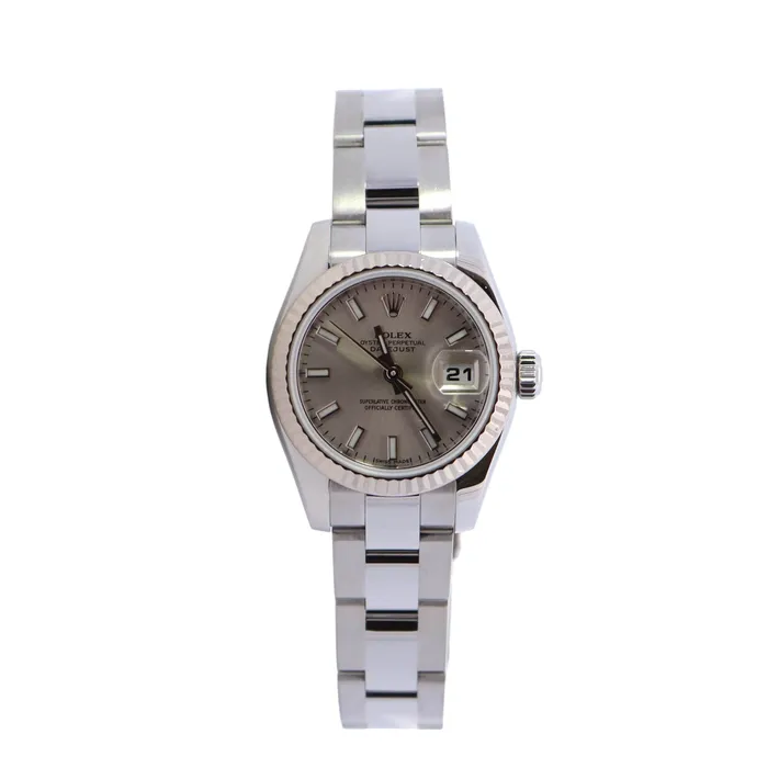 Happy Jewelers Watches Rolex Datejust 26mm Silver Dial Watch Ref 179174