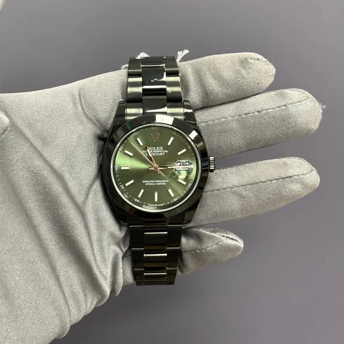 Happy Jewelers Watches Rolex Datejust 41mm Olive Dial Watch Ref 126300 Happy Jewelers Watches Rolex Datejust 41mm Olive Dial Watch Ref 126300