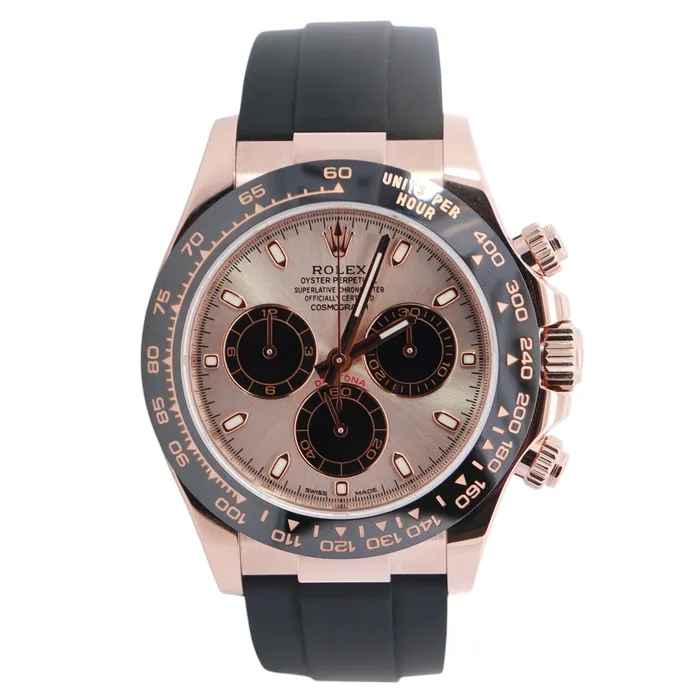 Happy Jewelers Watches Rolex Daytona 40mm Pink Dial Watch Ref 116515LN