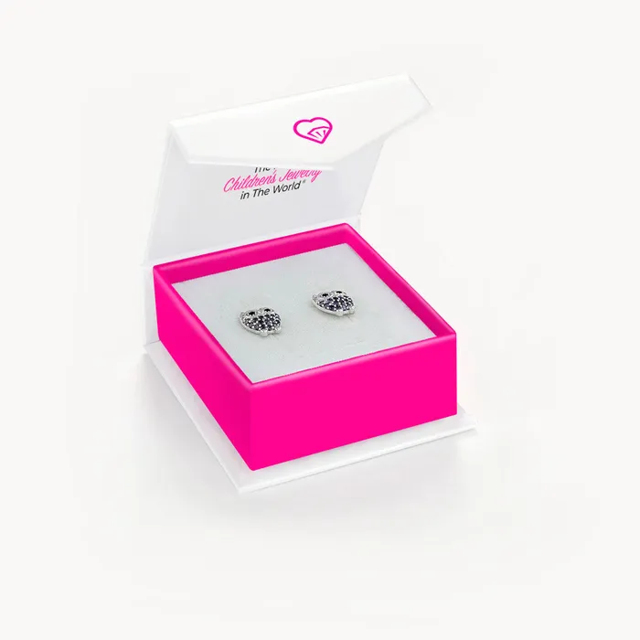 Hoot CZ Owl Baby Toddler Kids Earrings Screw Back Sterling Silver Kids Screw Back Earrings Earrings