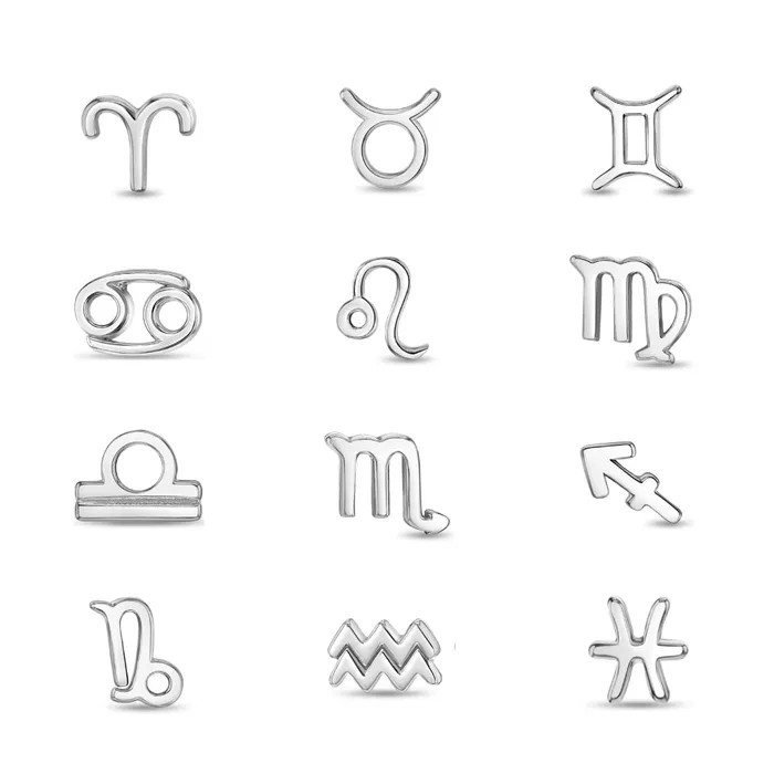 Kids Screw Back Earrings Polished Zodiac Cancer Kids Childrens Girls Earrings Screw Back Sterling Silver Earrings