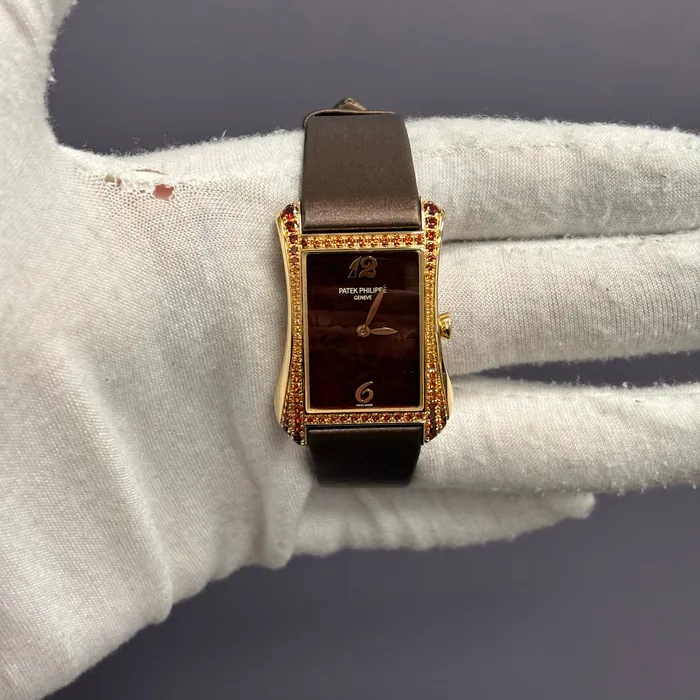 Patek Gondolo 28mm Brown Dial Watch Ref 4962200R001 Happy Jewelers Watches Patek Gondolo 28mm Brown Dial Watch Ref 4962200R001 Happy Jewelers Watches