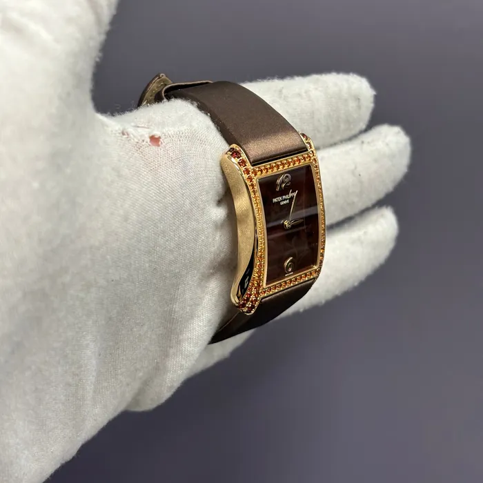 Patek Gondolo 28mm Brown Dial Watch Ref 4962200R001 Happy Jewelers Watches Patek Gondolo 28mm Brown Dial Watch Ref 4962200R001 Happy Jewelers Watches