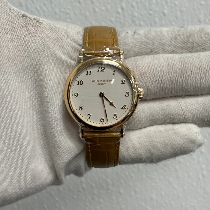 Patek Philippe Calatrava 34mm White Dial Watch Ref 7200R001 Happy Jewelers Watches Patek Philippe Calatrava 34mm White Dial Watch Ref 7200R001 Happy Jewelers Watches