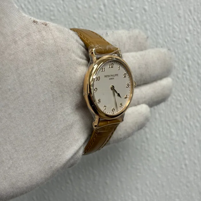 Patek Philippe Calatrava 34mm White Dial Watch Ref 7200R001 Happy Jewelers Watches Patek Philippe Calatrava 34mm White Dial Watch Ref 7200R001 Happy Jewelers Watches
