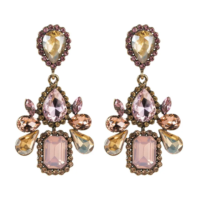 Refined by AnnaKaci Beautiful Dangle Geometric Shaped Crystals Earrings Earrings Refined by AnnaKaci Beautiful Dangle Geometric Shaped Crystals Earrings Earrings