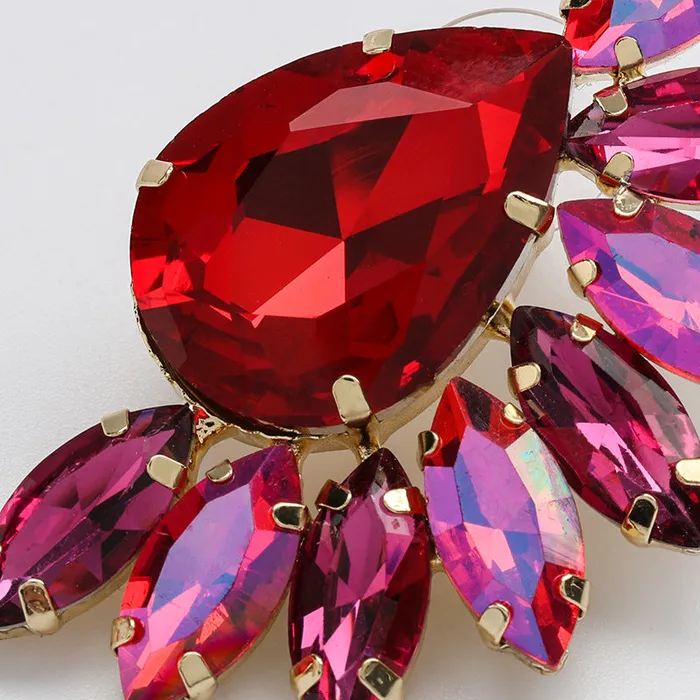 Refined by AnnaKaci Earrings Elegant Round Flower Crystal Earring Refined by AnnaKaci Earrings Elegant Round Flower Crystal Earring