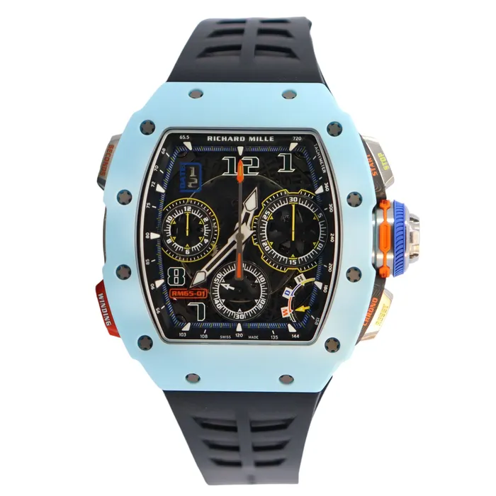 Richard Mille RM6501 425mm Openwork Dial Watch Ref RM6501 Happy Jewelers Watches Richard Mille RM6501 425mm Openwork Dial Watch Ref RM6501 Happy Jewelers Watches