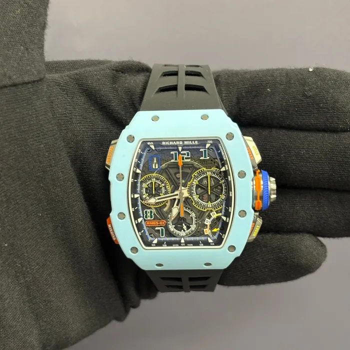 Richard Mille RM6501 425mm Openwork Dial Watch Ref RM6501 Happy Jewelers Watches Richard Mille RM6501 425mm Openwork Dial Watch Ref RM6501 Happy Jewelers Watches
