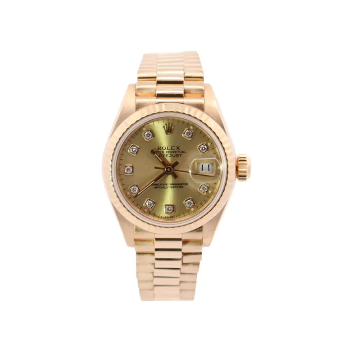 Rolex Datejust Yellow Gold 26mm Champagne Diamond Dial Watch Reference 69178 Happy Jewelers Watches Rolex Datejust Yellow Gold 26mm Champagne Diamond Dial Watch Reference 69178 Happy Jewelers Watches