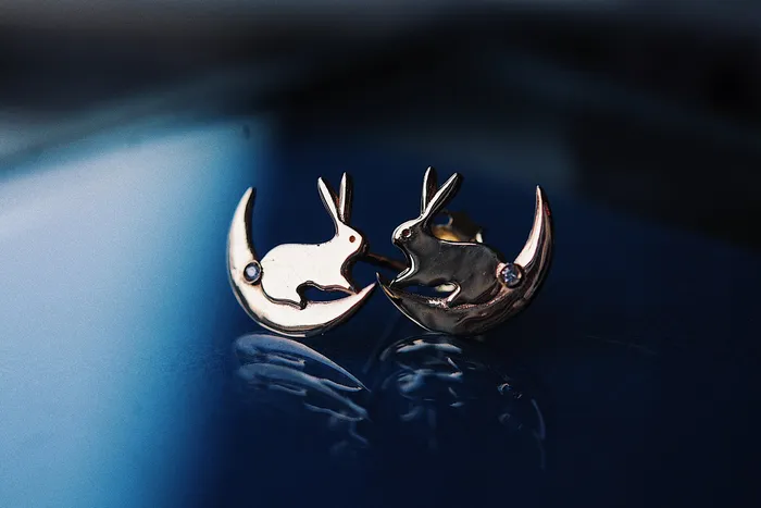 Sofia Zakia Moon Bunny Earring READYTOSHIP Earrings