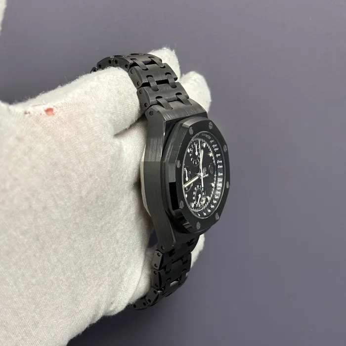 Watches Audemars Piguet Royal Oak 42mm Black Dial Watch Ref 26238CEOO1300CE01 Happy Jewelers Watches Audemars Piguet Royal Oak 42mm Black Dial Watch Ref 26238CEOO1300CE01 Happy Jewelers