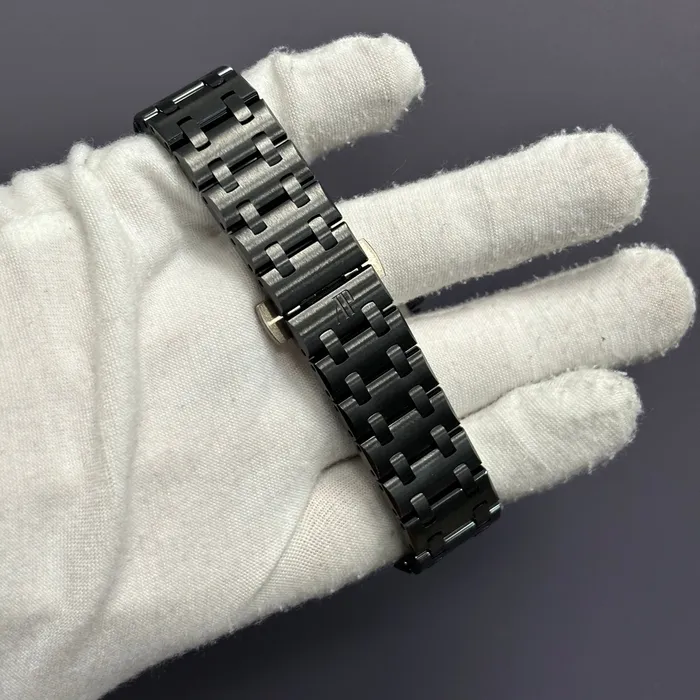 Watches Audemars Piguet Royal Oak 42mm Black Dial Watch Ref 26238CEOO1300CE01 Happy Jewelers Watches Audemars Piguet Royal Oak 42mm Black Dial Watch Ref 26238CEOO1300CE01 Happy Jewelers