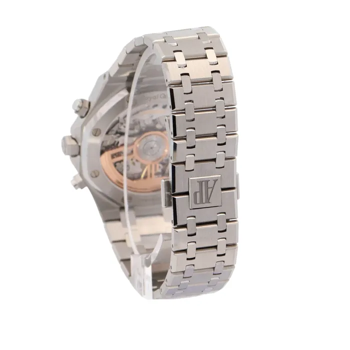 Watches Happy Jewelers Audemars Piguet Royal Oak Stainless Steel 41mm Blue Chronograph Dial Watch Reference 26240ST