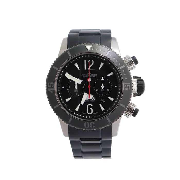 Watches Happy Jewelers Jager LeCoultre Master Compressor 46mm Black Dial Watch Ref Q178T677 Watches Happy Jewelers Jager LeCoultre Master Compressor 46mm Black Dial Watch Ref Q178T677