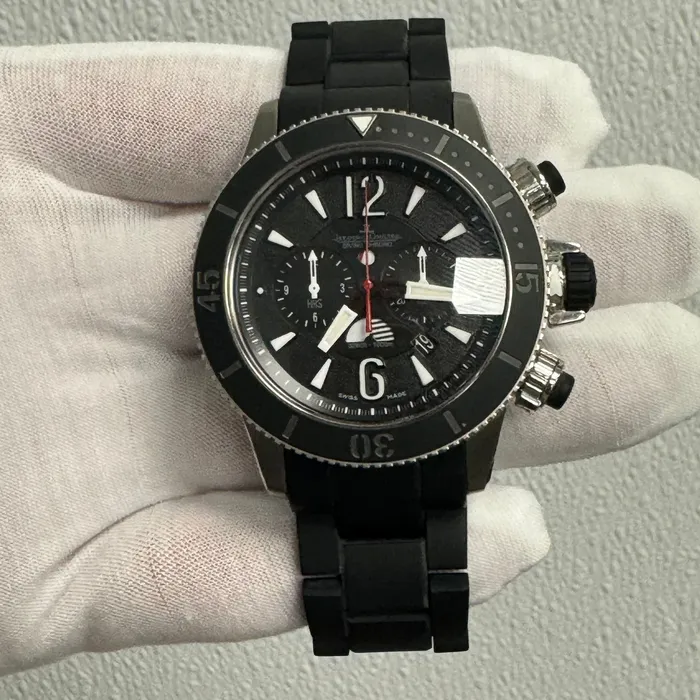 Watches Happy Jewelers Jager LeCoultre Master Compressor 46mm Black Dial Watch Ref Q178T677 Watches Happy Jewelers Jager LeCoultre Master Compressor 46mm Black Dial Watch Ref Q178T677