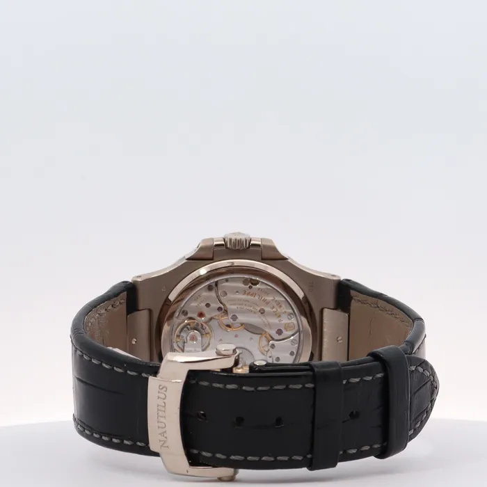 Watches Happy Jewelers Patek Philippe Moon Phases White Gold 40mm Gray Chronograph Dial Watch Reference 5712G001