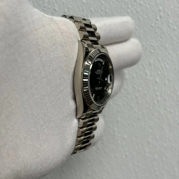 Watches Rolex DayDate 40mm Olive Dial Watch Ref 228239 Happy Jewelers Watches Rolex DayDate 40mm Olive Dial Watch Ref 228239 Happy Jewelers