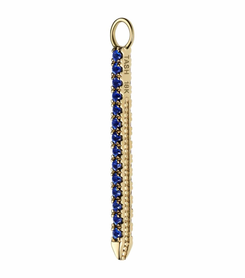 Diamond And Sapphire Eternity Bar Charm (18Mm)  |  Fine Charms Fine Charms Fine Charms