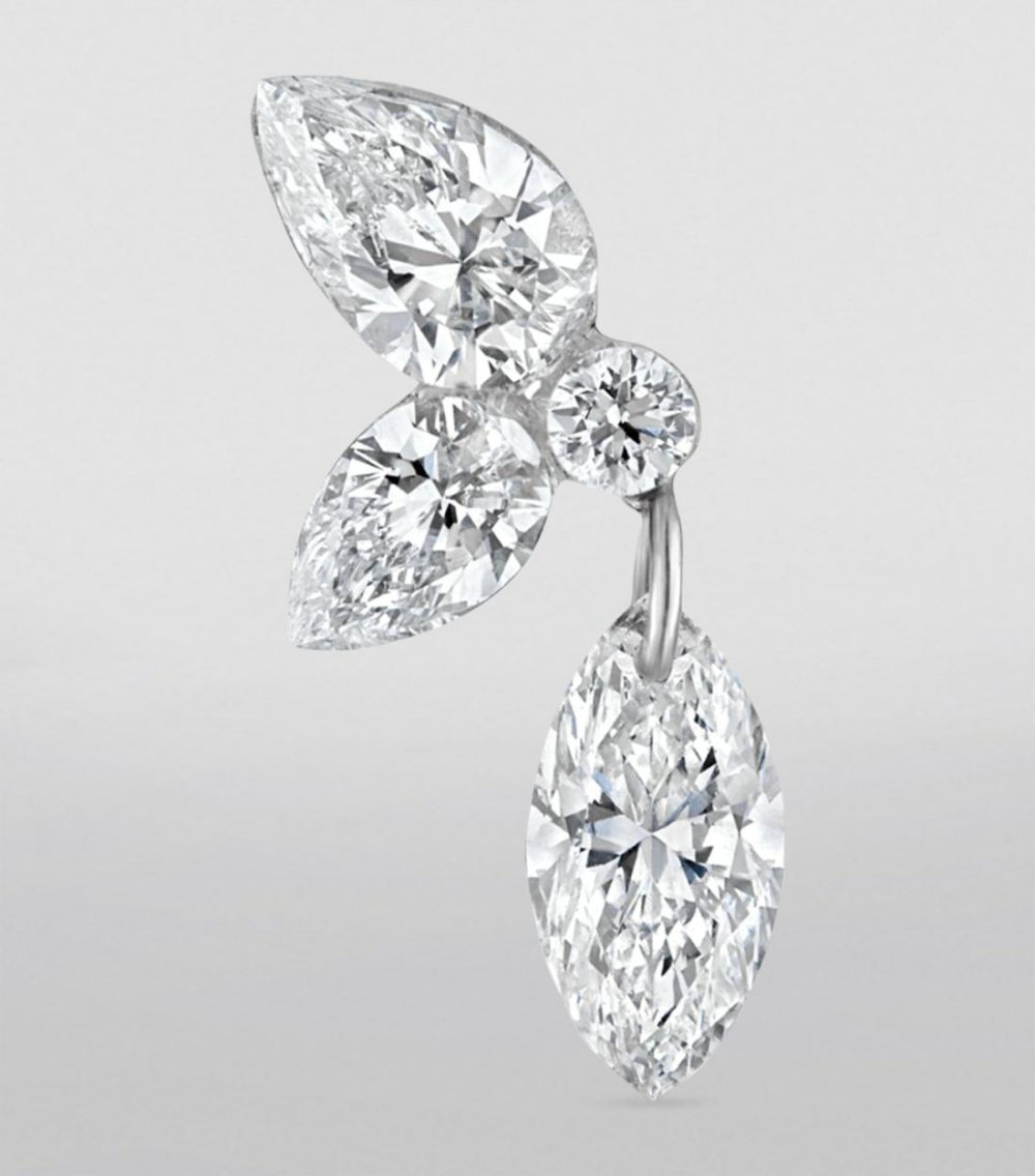 Grand Marquise Pear Diamond Echo Earring (Direction B, 10.5Mm)  |  Fine Charms Fine Charms Fine Charms