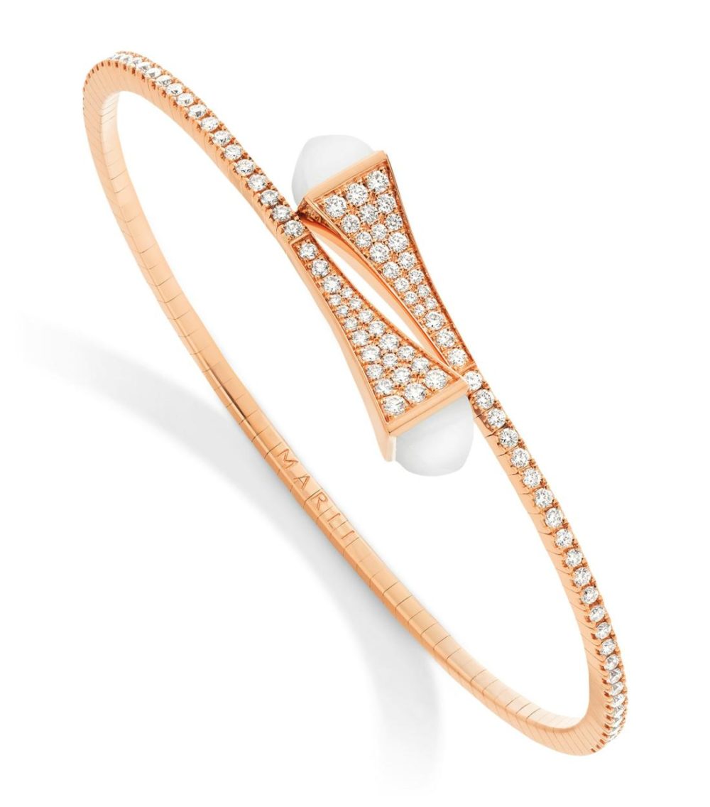 Rose Gold, Diamond And Agate Cleo Slim Bracelet  |  Fine Bracelets Fine Bracelets Fine Bracelets