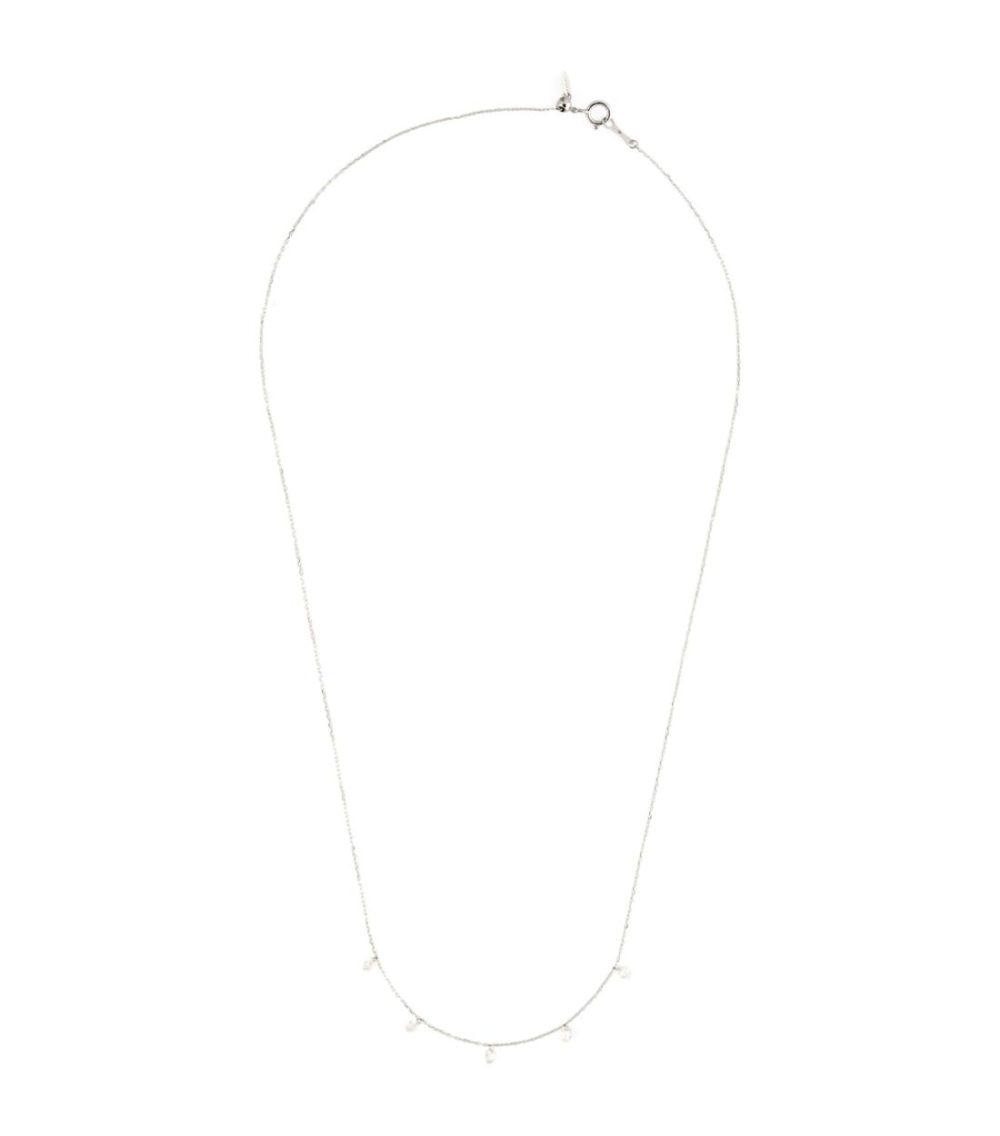 White Gold And Diamond 5-Stone Danaé Necklace  |  Fine Necklaces Fine Necklaces Fine Necklaces