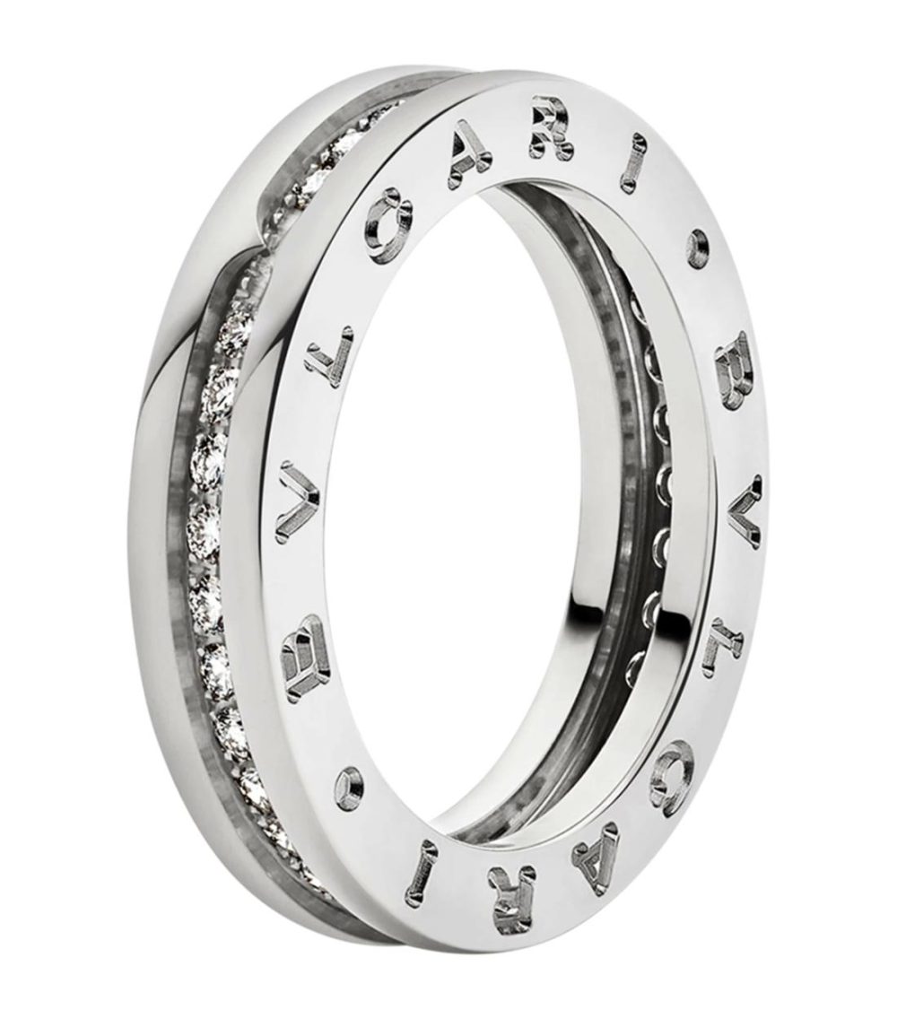 White Gold And Diamond B.Zero1 One-Band Ring  |  Fine Rings Fine Rings Fine Rings