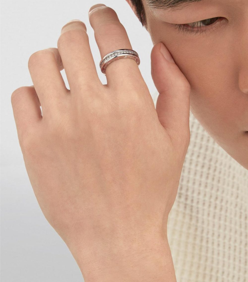 White Gold And Diamond B.Zero1 One-Band Ring  |  Fine Rings Fine Rings Fine Rings