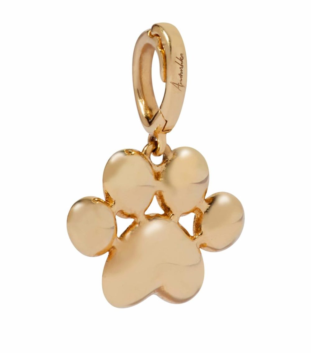 Yellow Gold Paw Print Charm  |  Fine Charms Fine Charms Fine Charms