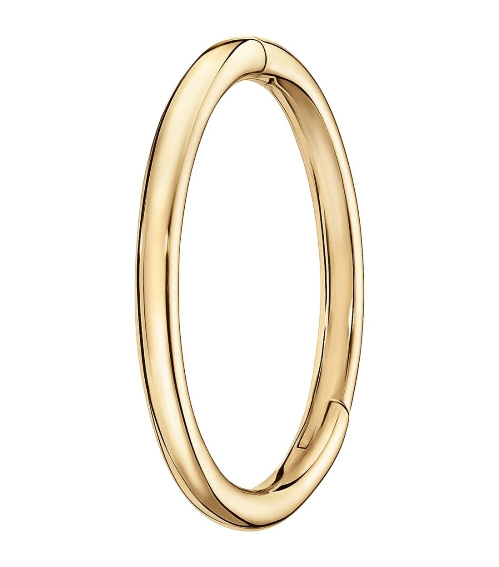 Gold Single Hoop Earring (9.5Mm)  |  Fine Earrings Fine Earrings Fine Earrings